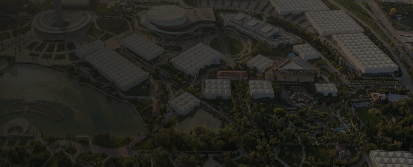 The Antalya EXPO Center, venue of COP31, seen from the air